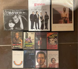 Cintas, dvd, cd Serrat, Victor Manuel, Aute,...