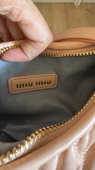 Borsa stile Miu Miu rosa