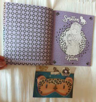 Set Santoro Gorjuss Penne Gel Glitter + sleep mask