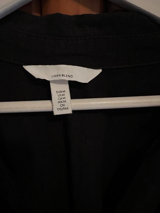 Vestido camisero negro H&M Talla M