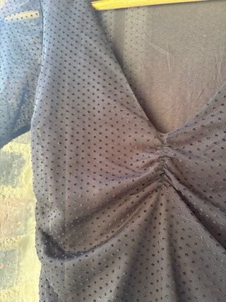 Vestido negro tul Stradivarius