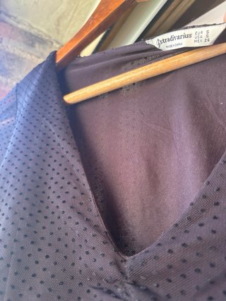 Vestido negro tul Stradivarius
