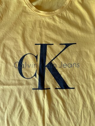 Camiseta Calvin Klein Jeans Amarilla Talla XL