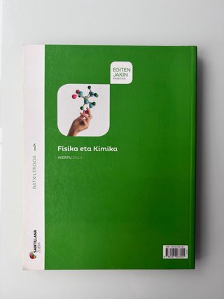 Fisika eta kimika 1 Batxilergoa (Santillana)