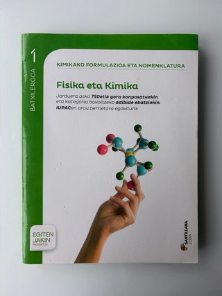 Fisika eta kimika 1 Batxilergoa (Santillana)