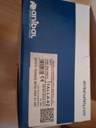 Zapatos de seguridad Anibal Hombre Negros