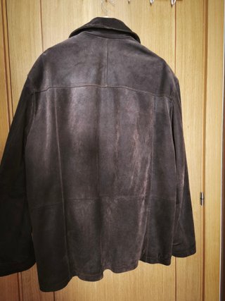 Cazadora Cuero Marrón Talla XL Hombre