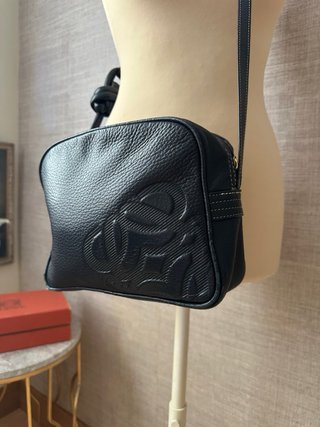 Bandolera Loewe Piel Negra vintage