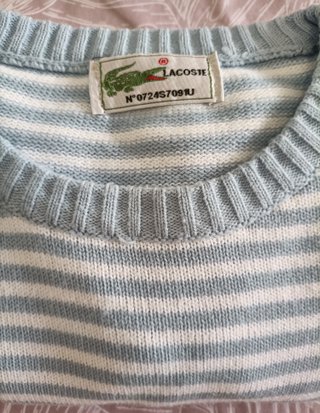 JERSEY VINTAGE LACOSTE TALLA L/XL COMO NUEVO.