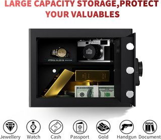 Caja Fuerte Electrónica Negra