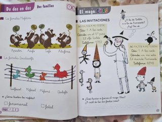 Ensalada de letras 1, Primaria lecturas