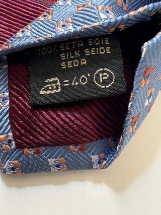 Corbata Seda Ermenegildo Zegna Azul/Rojo