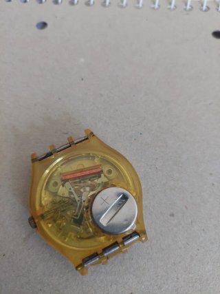 Orologio Swatch Gent 1992 Giallo Funzionante