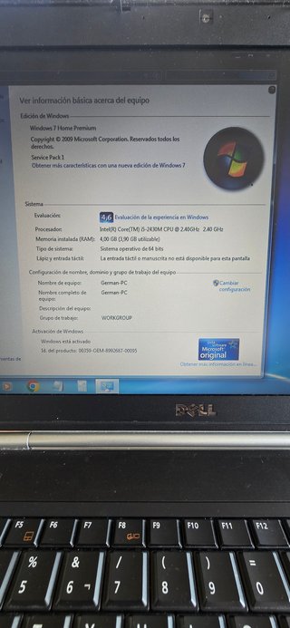 Portátil DELL Latitude 15.4 Intel i5-2430 a 2,4ghz