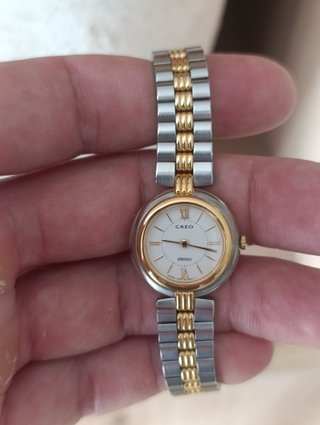Reloj Seiko Creo Oro y Plata
