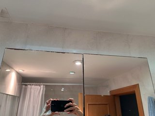 Armario de baño espejo y plateado