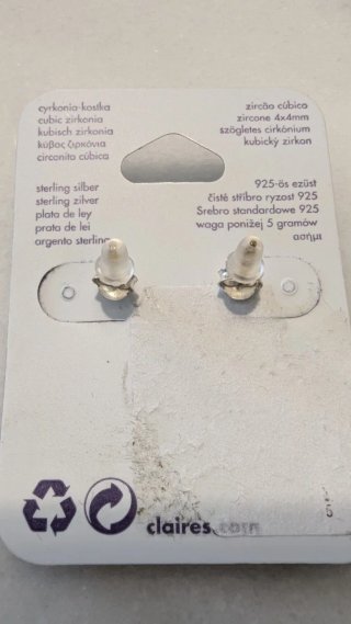 Pendientes plata: 2 pares