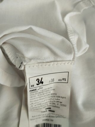 Camisa blanca mujer cuello Peter Pan
