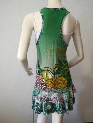 Vestido verde estampado Desigual