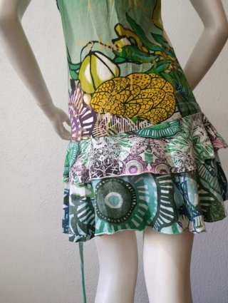 Vestido verde estampado Desigual