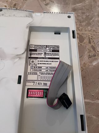 Monitor videocitofono bianco Auta Compact