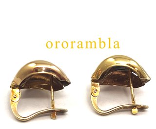 Pendientes Oro 18K tricolor