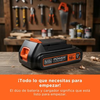 Kit Batería y Cargador Black+Decker 18V