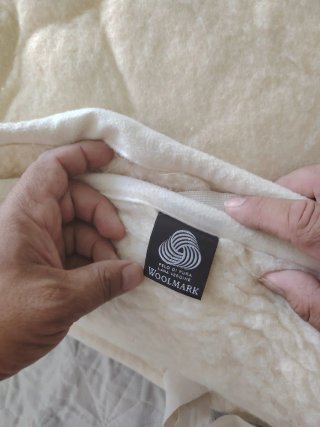 Manta de lana merino cama 135