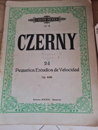 Libro Czerny Piano Estudios Velocidad Op. 636