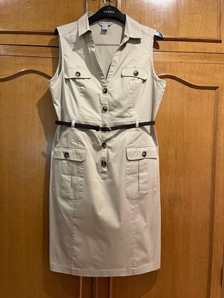 Vestido H&M Beige Talla M