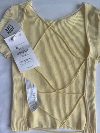 Camiseta amarilla verano talla XS