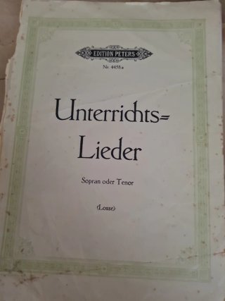 Partituras Unterrichts Lieder Soprano/Tenor