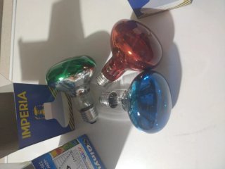 Lotto da 3 Lampade colorate E27