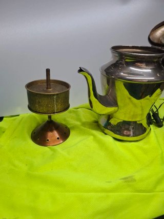 Cafetera Eléctrica Vintage Cromada