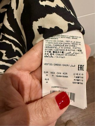 Vestido Bimba y Lola Talla M Animal Print