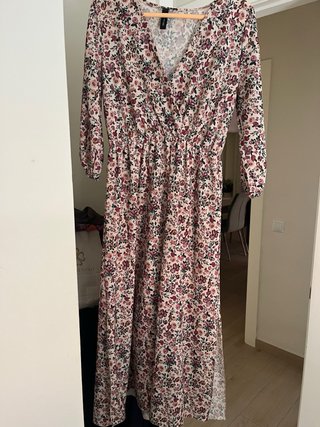 Vestido largo estampado floral verano