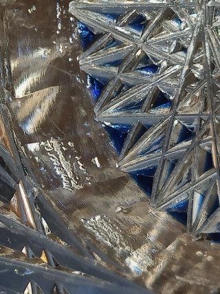 Centro de mesa cristal Bohemia tallado