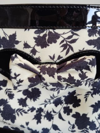 Borsa Balenciaga Nero e Bianco Floreale