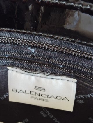 Borsa Balenciaga Nero e Bianco Floreale