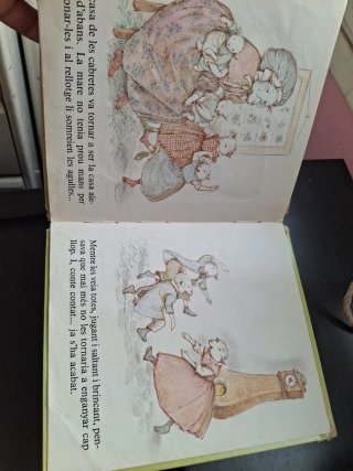 Libro cuento vintage 7 cabretes