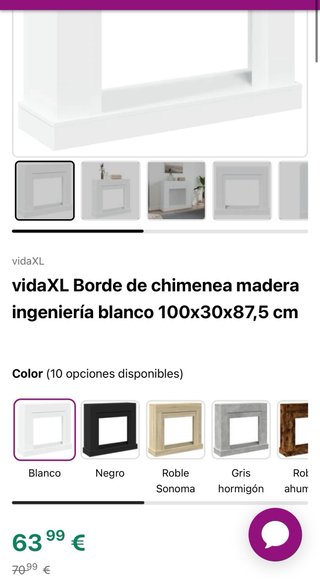 Chimenea Eléctrica Cecotec Blanca nueva