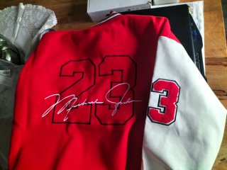 Chaqueta Chicago Bulls 23 Roja y Blanca