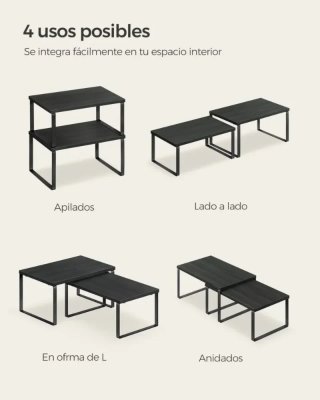 Set 2 Especieros SONGMICS KCS02B01