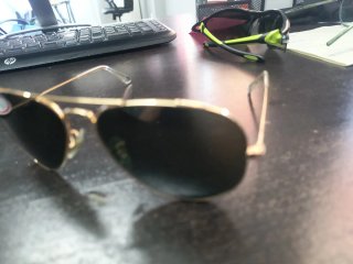 Gafas de sol Ray-Ban Aviator doradas