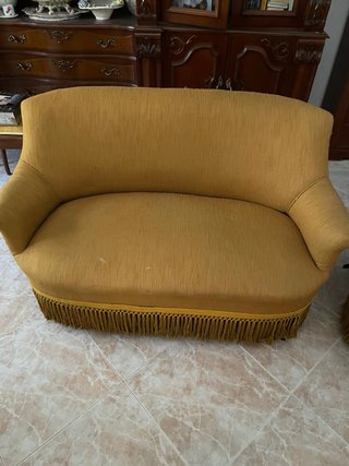 Tresillo de sofás de tela