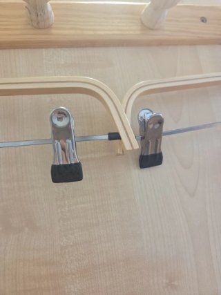 Appendiabiti in legno e metallo
