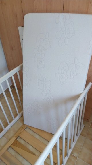Cuna Alondra 70x120cm Blanca y accesorios