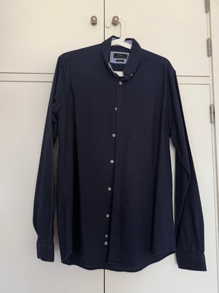 Camisa Zara Azul Marino Talla M