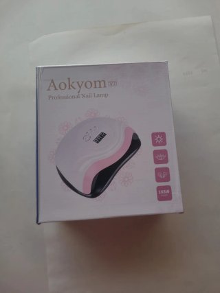 Lámpara Uñas Aokyom Profesional V7 Rosa/Blanco