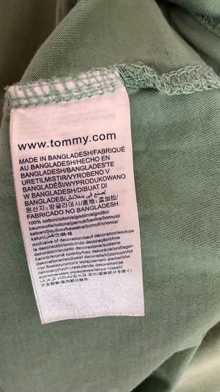Camiseta Tommy Hilfiger Denim Verde Hombre